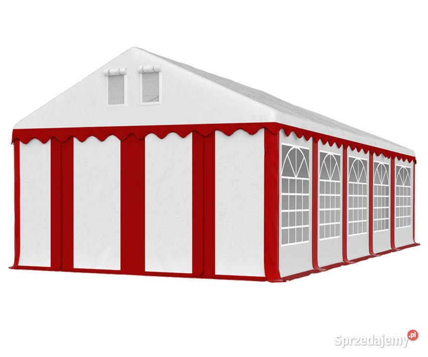 8x12x2m Namiot Handlowy STANDARD Biało Czerwony Wrocław