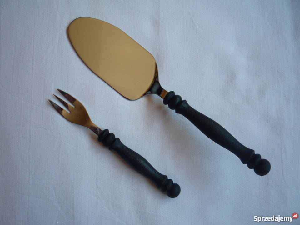Antyk NOWY Komplet Widelczyki 6 Łopatka Ciasta Szczecin