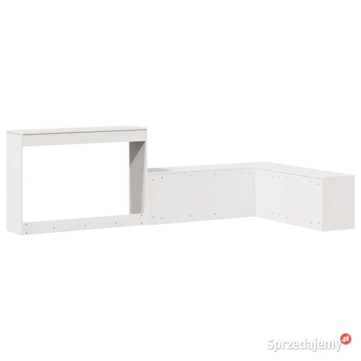 Szafka nocna z biurkiem biała 232x122x75 drewno Warszawa
