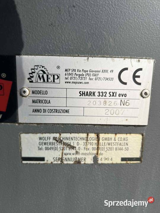 Piła taśmowa mep shark 332 Sxi Evo serwisie Bratoszewice
