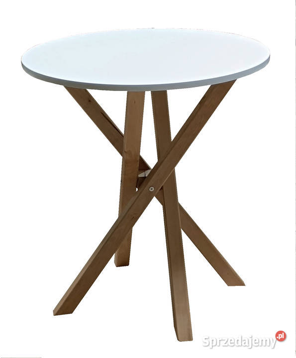 STÓŁ FI 60 OKRĄGŁY BIAŁY STOLIK ŁAWA PODSTAWA warmińsko-mazurskie Tołkiny