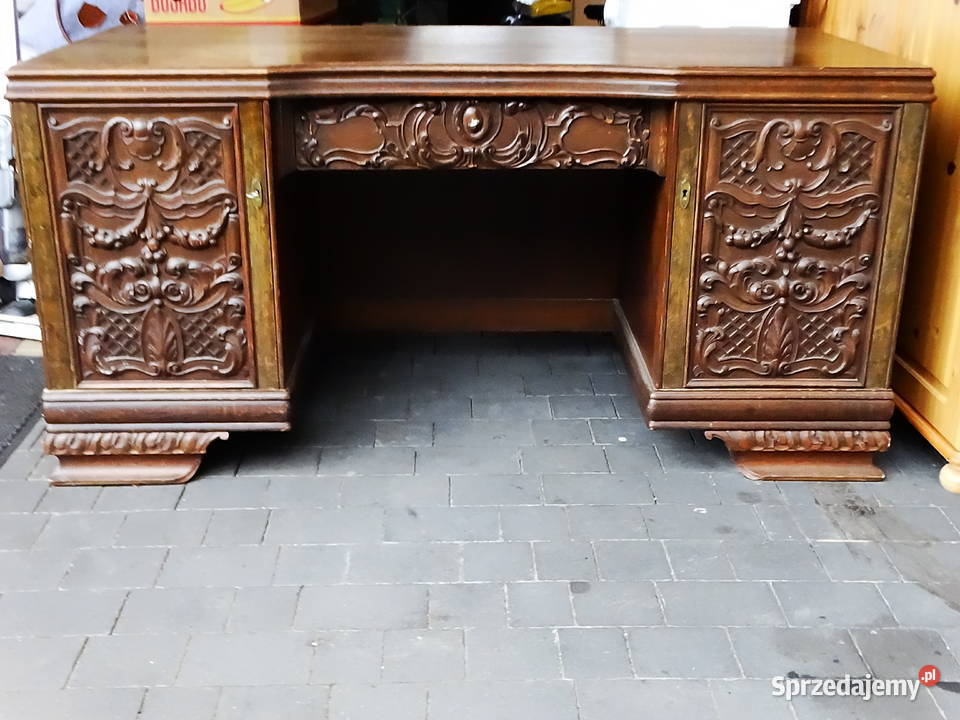 Klasyczne biurko gabinetowe RetroVintage 80cm Biłgoraj