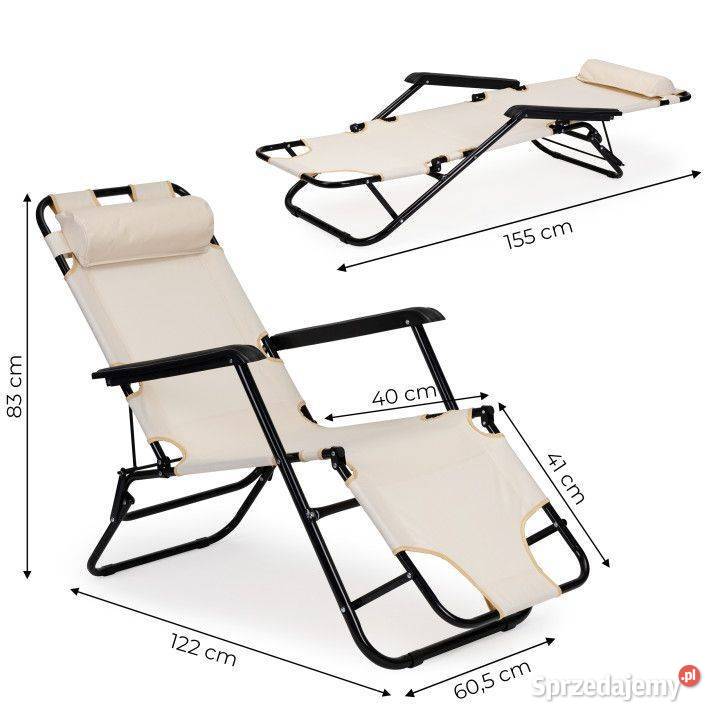 Leżak ogrodowy z zagłówkiem Bielsk Podlaski