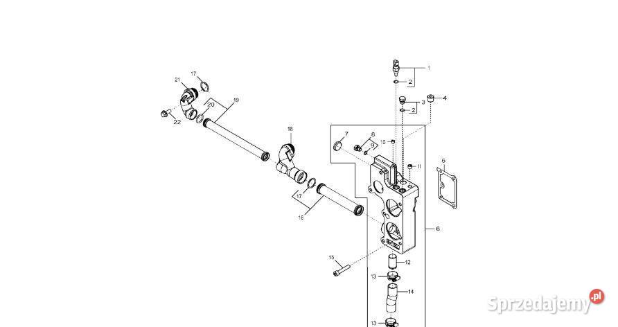 John Deere 9470RX Obudowa DZ103634 Silnik Pozostałe Jastrzębniki