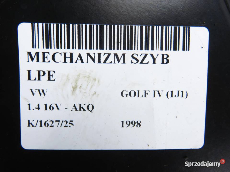 PODNOŚNIK SZYBY LEWY PRZEDNI VW GOLF IV sprzedam