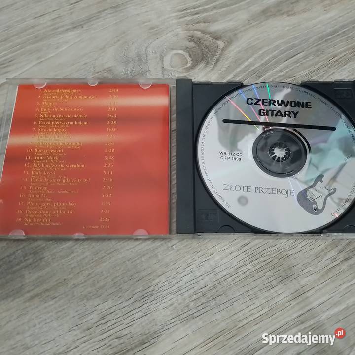 Płyta CD Czerwone Gitary Złote Przeboje 1999 małopolskie