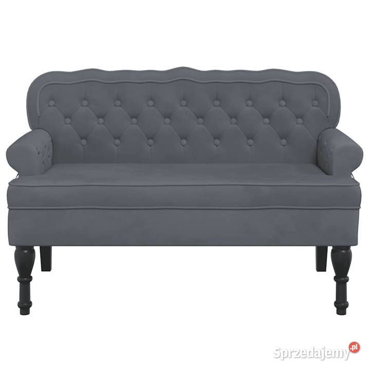 vidaXL Ławka z oparciem ciemnoszara 1195x645x75 Meble Warszawa