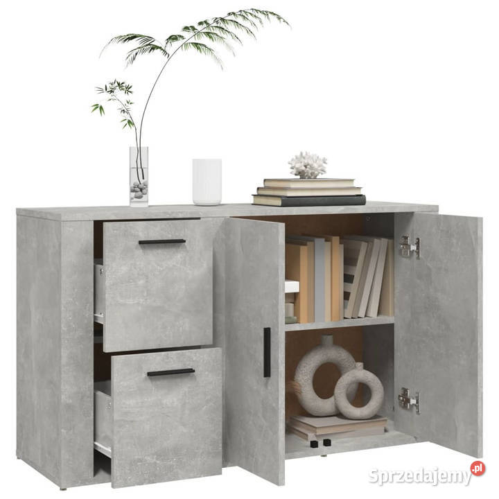 Szafka szarość betonu 100x33x595 materiał Pozostałe