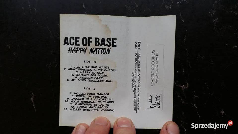 Kaseta magnetofonowa Ace of base Happy nation sprzedam