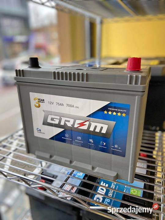 Akumulator GROM Premium 75Ah 700A Japan Prawy podlaskie Białystok sprzedam