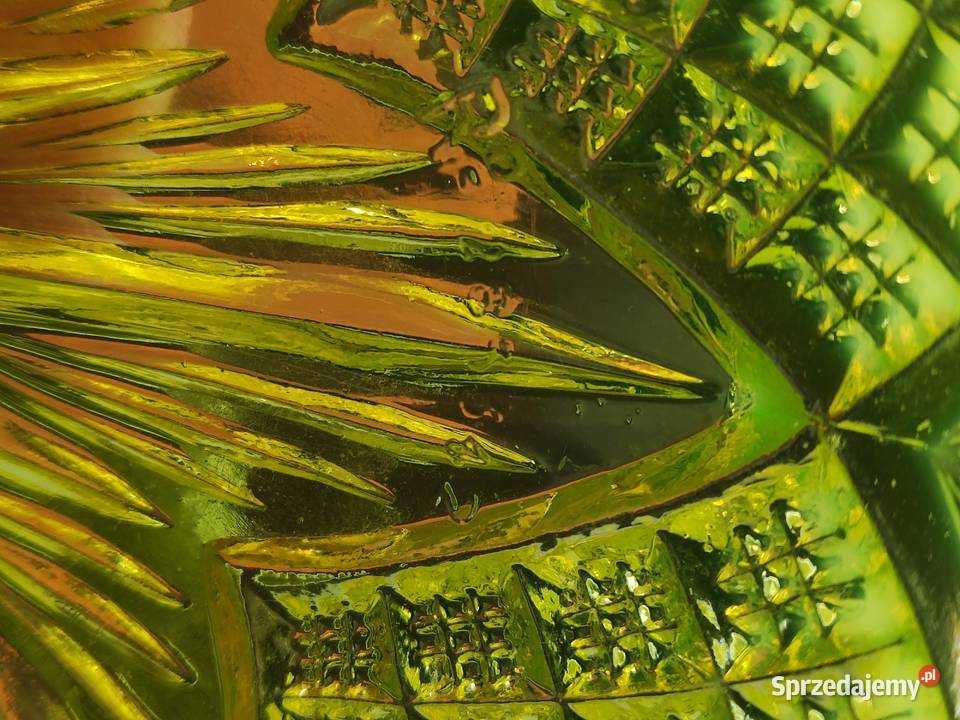 Szkło uranowe George Davidson talerz miska 1896r Kraków sprzedam