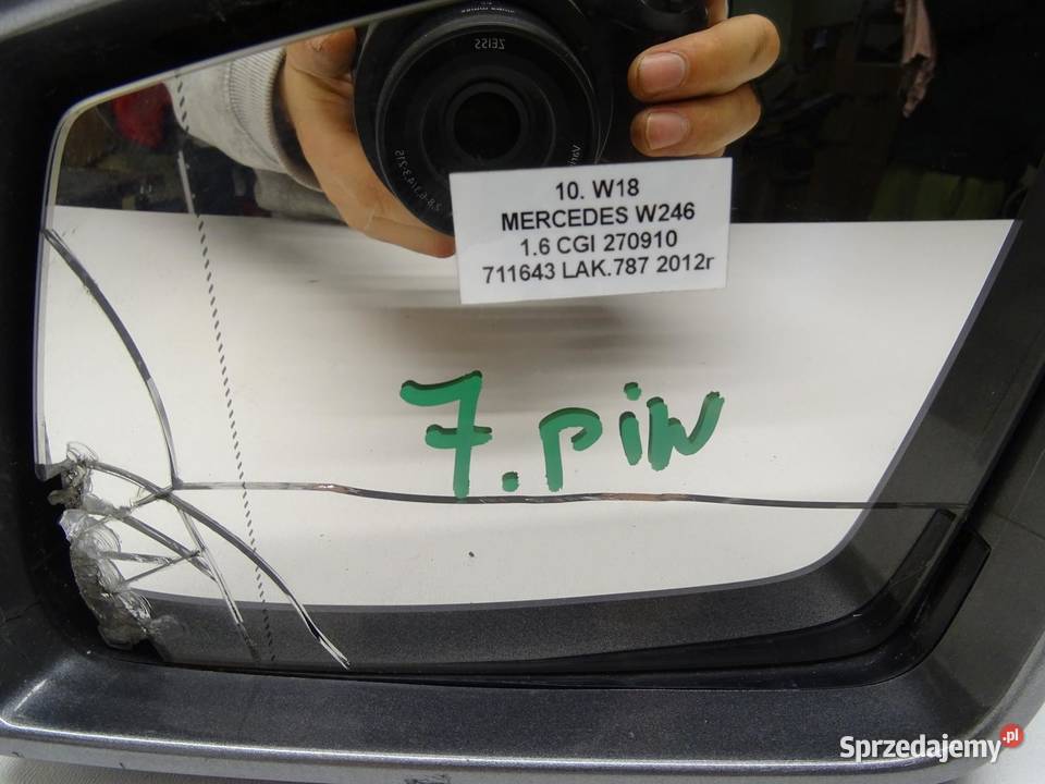 LUSTERKO LEWE LEWY PRZÓD PRZEDNIE MERCEDES W246
