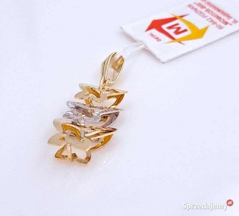 20 Wisiorek Złoty 585 MOTYLE Z1131 wielkopolskie Poznań