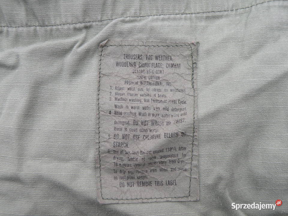 Spodnie BDU woodland xsmall cotton 85r