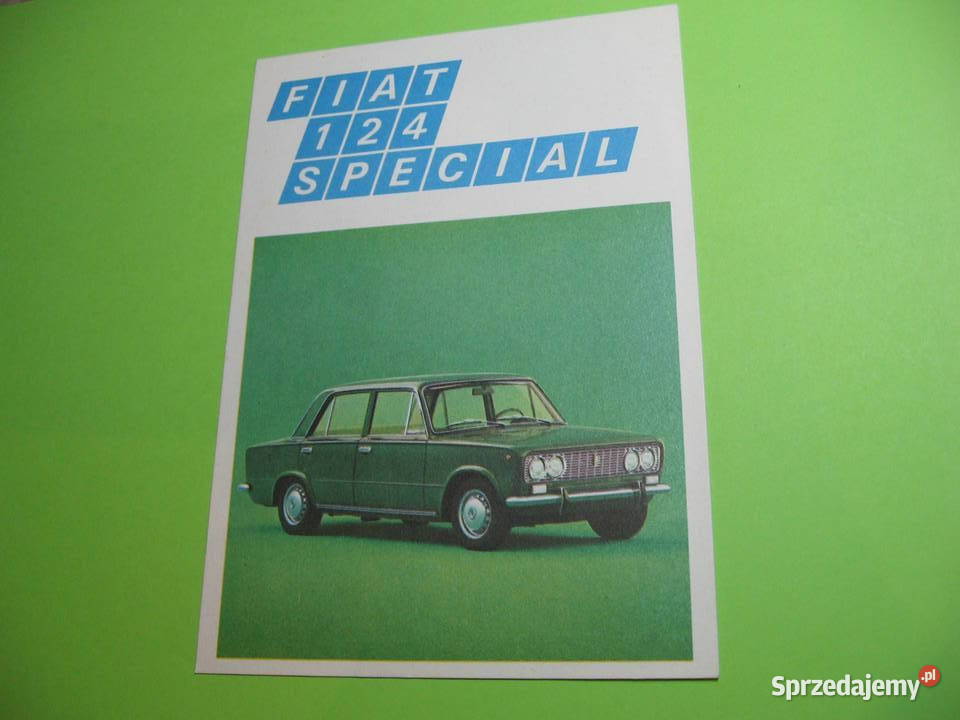 Fiat 124 Special Loteria stara pocztówka sprzedam