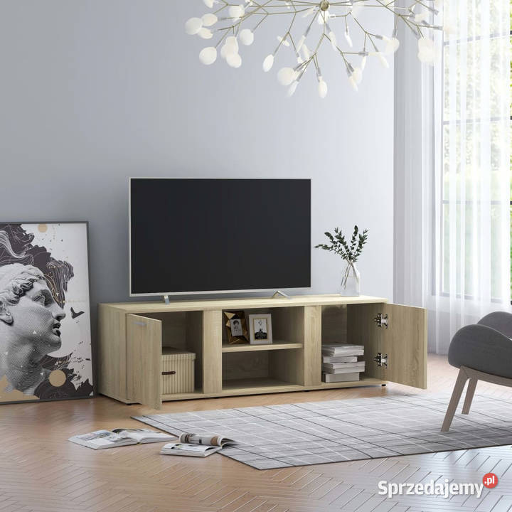 Szafka pod telewizor dąb sonoma 120x34x37 mazowieckie Warszawa