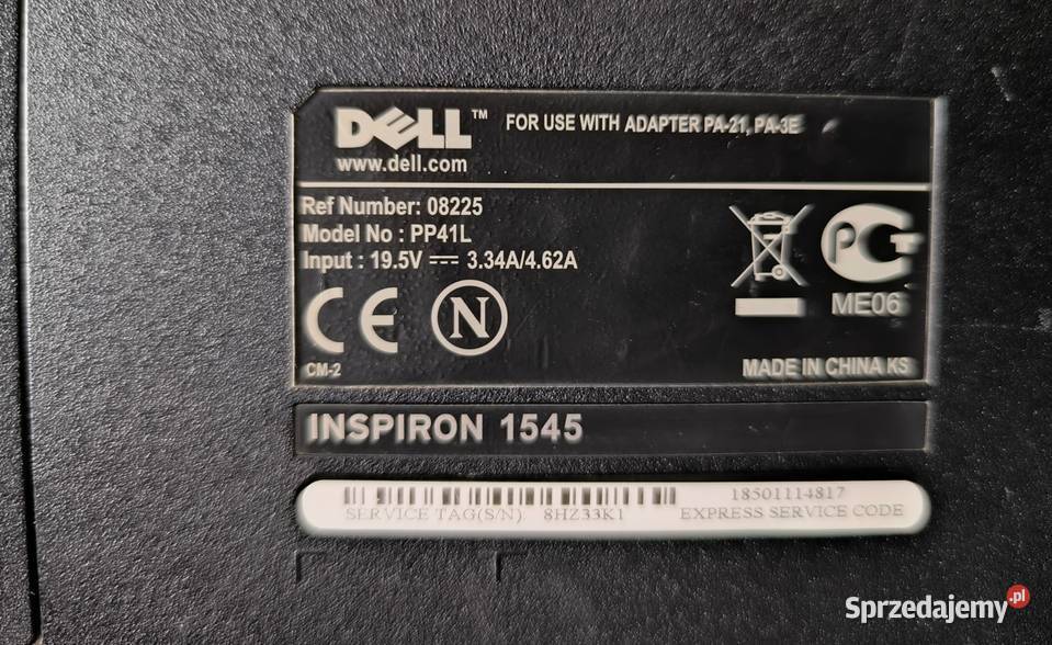 Dell INSPIRON 1545 kompletny PP41L Rzeszów