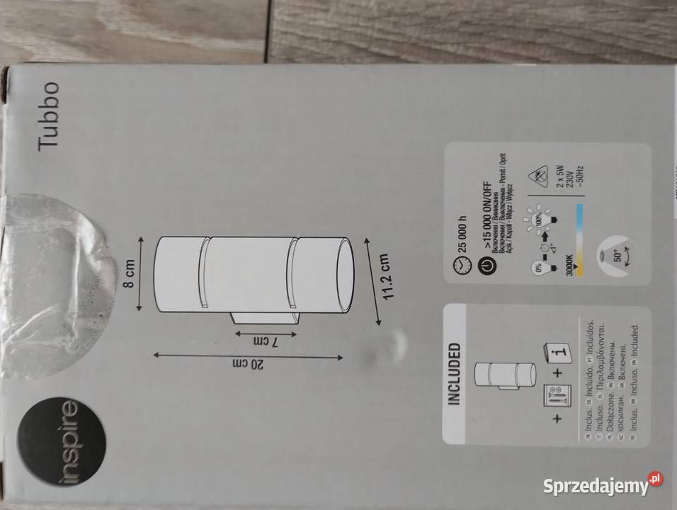 kinkiet ze zintegrowanym modułem led inspire Poznań