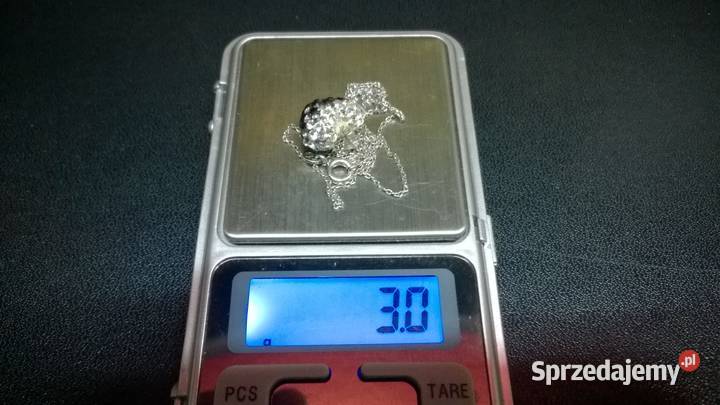 srebrny łańcuszek z wisiorkiem 0112 Warszawa