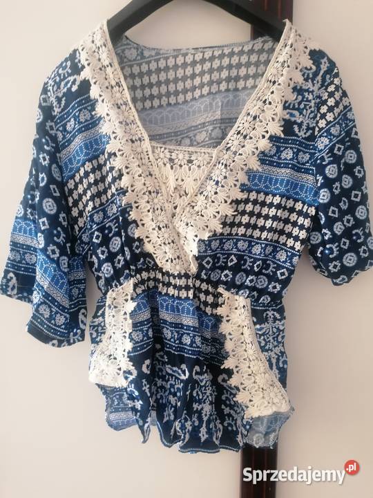 Bluzka kolorowa L niebieski Gdańsk