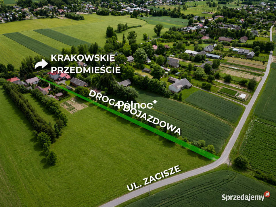Działka budowlana 4400 m2 Krakowskie lubelskie Krasnystaw