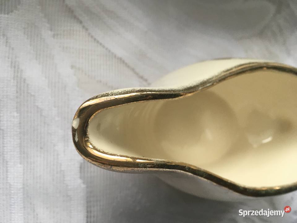 Sosjerka kremowo złota vintage anglia Kraków