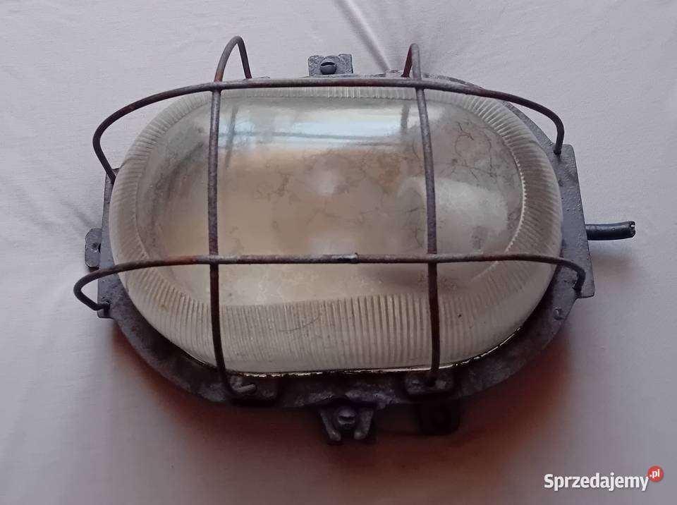 Lampa przemysłowa tzw kanałowa ZAOS PRL Oprawa wielkopolskie