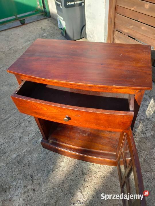 Witryna szafka barek drewniana drewno kolonialna mazowieckie Warszawa sprzedam