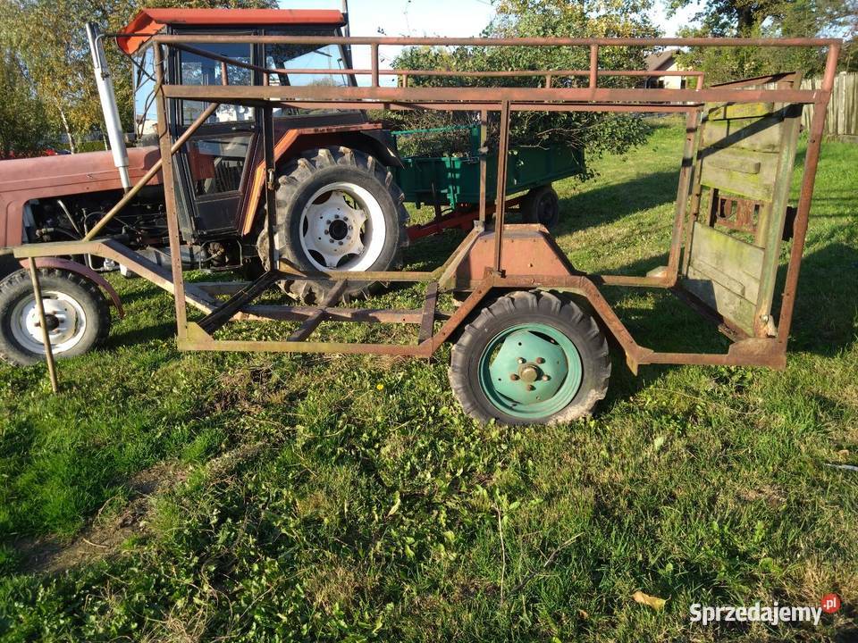 Przyczepa 1 osiowa mocna 27m x 15m rama do Bulowice