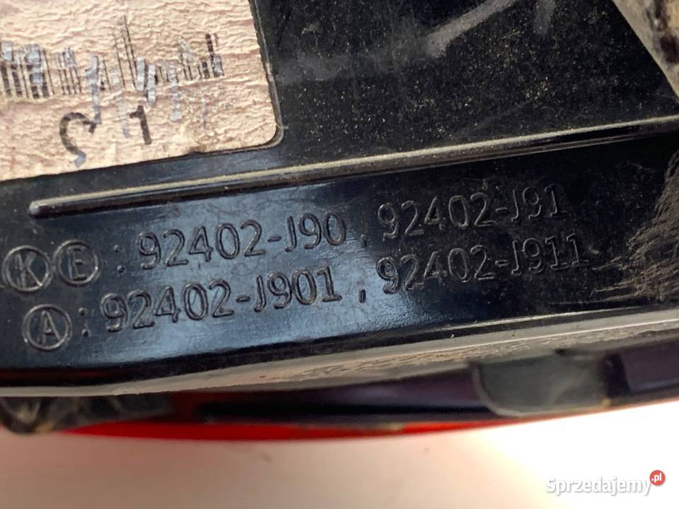 LAMPA PRAWY TYŁ HYUNDAI KONA 92402J90 Crossover