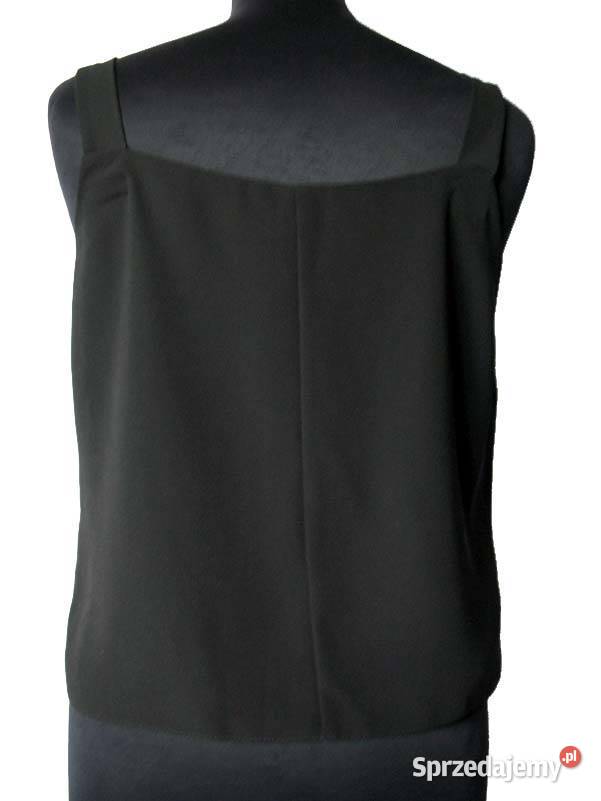 Elegancka czarna bluzka top 42 XL biust 100 Siedlce