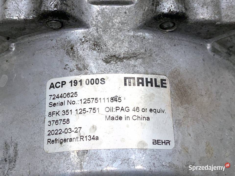 SPRĘŻARKA KLIMATYZACJI VW BORA I 8FK351125 20