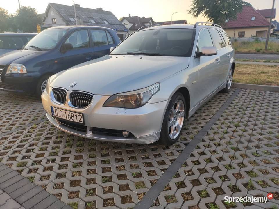 BMW E61 525D 2006r BOGATO WYPOSAŻONY Seria 5 Samochody osobowe Łobez