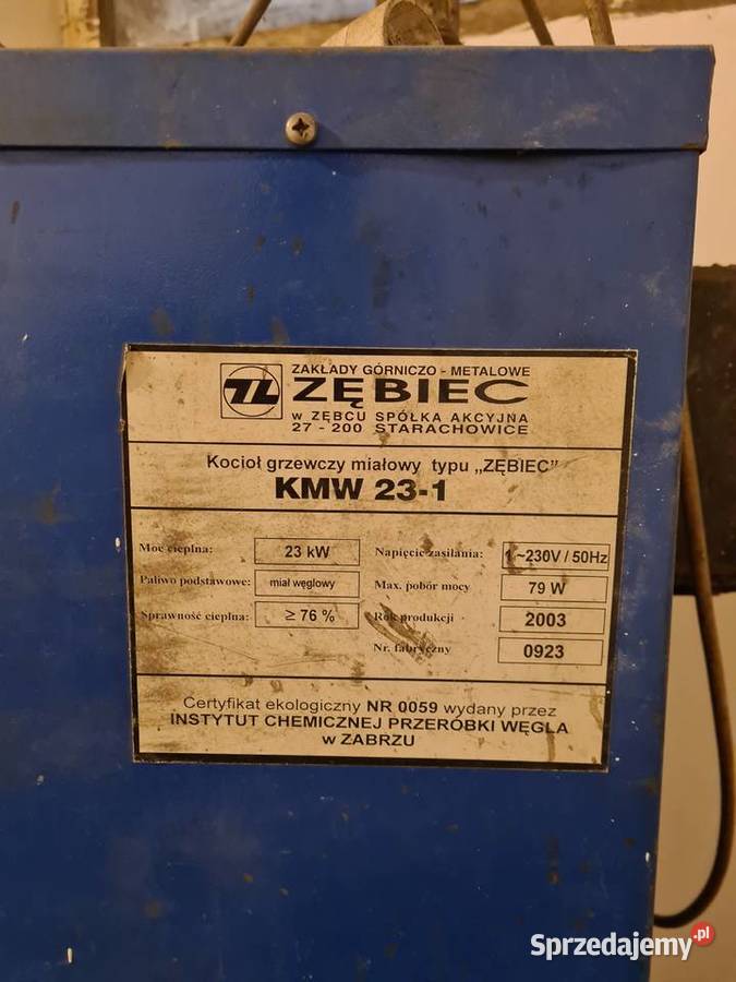 Kotły miałowe CO Zębiec MKW 231 i 161