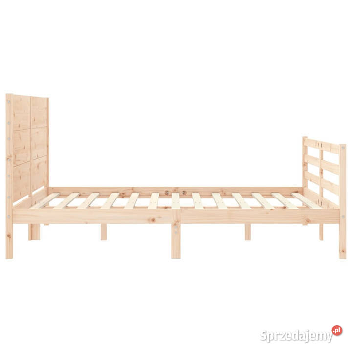 Rama łóżka z wezgłowiem lite drewno 160x200 Warszawa