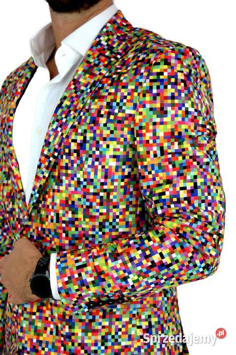 GIOVANNI PERA Marynarka Męska D608 piksele Ostrów Wielkopolski