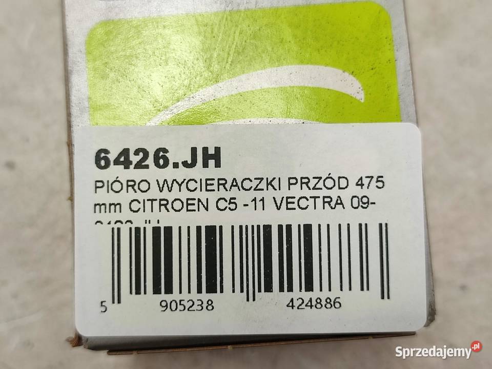 PIÓRO WYCIERACZKI PRZÓD 475mm CITROEN C5 I Pióra wycieraczek lubelskie sprzedam