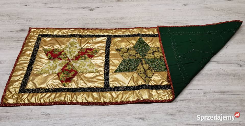 Sw17 Zloty Świąteczny bieżnik patchwork mazowieckie Piaseczno