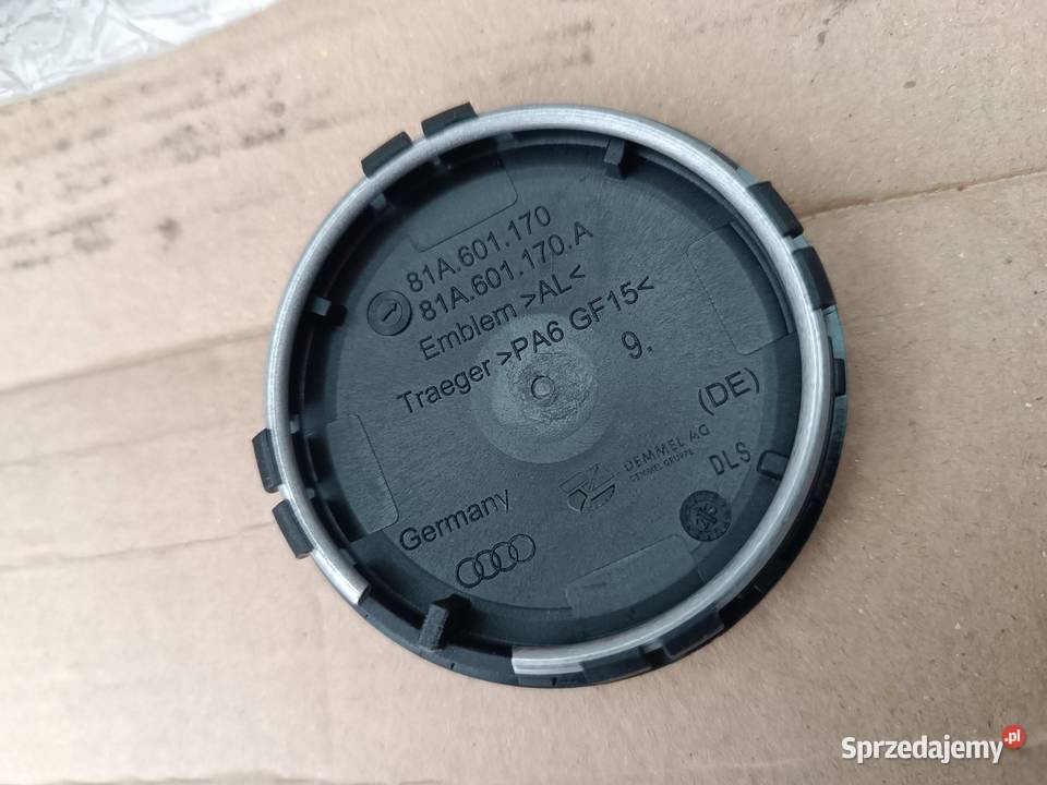 81A601170A DEKIELEK DEKIELKI AUDI 61 MM KOMPLET Pozostałe wielkopolskie Nowy Tomyśl