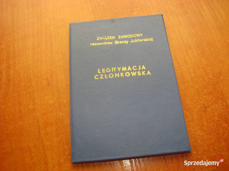 ZwZawPrac Branży Jubilerskiej legitymacja