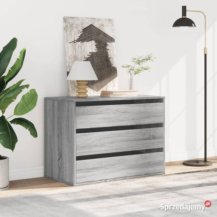 Komoda szary dąb sonoma 80x41x58 materiał Warszawa