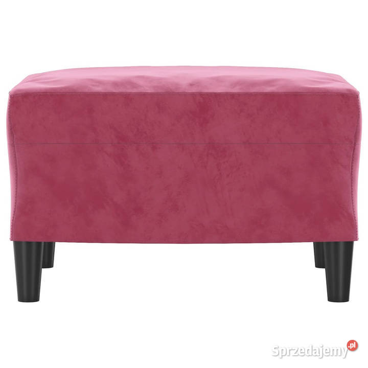 Podnóżek czerwone wino 60x50x41 aksamit WM349297 Warszawa