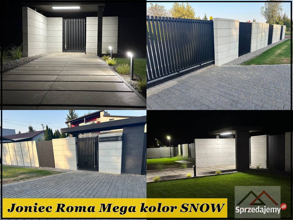 Nowoczesny bloczek na ogrodzenie Joniec ROMA Nisko