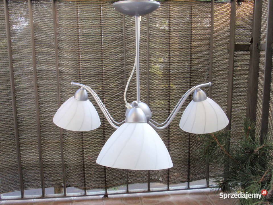 Lampa żyrandol trójramienny trzyramienny grube Łódź