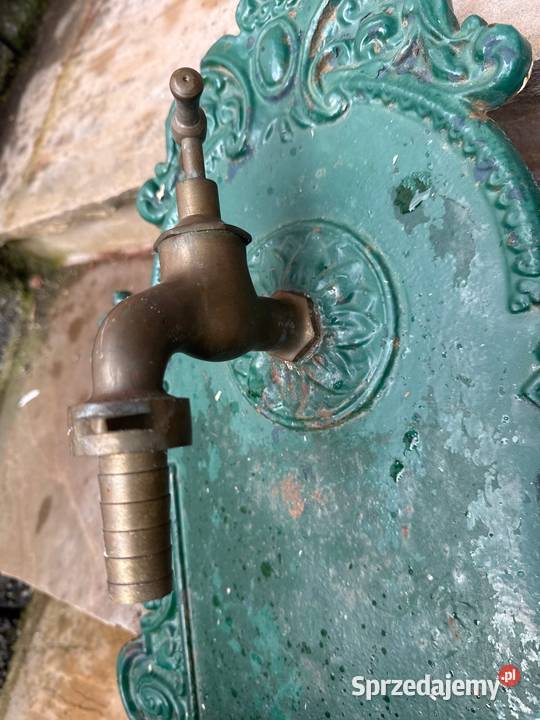 Żeliwny stary zlew ogrodowy naścienny umywalka dolnośląskie
