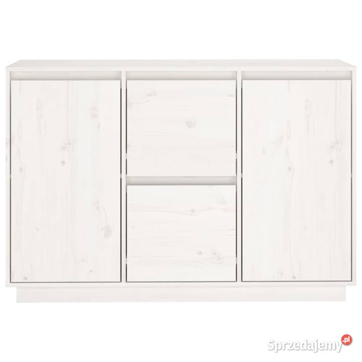 Komoda biała 111x34x75 lite drewno sosnowe Warszawa