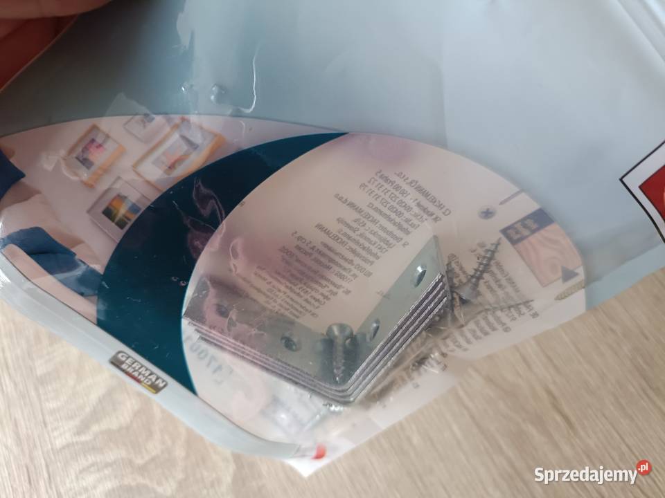 Łączniki kątowe 40x40 mm 4 sztuki plus wkręty sprzedam