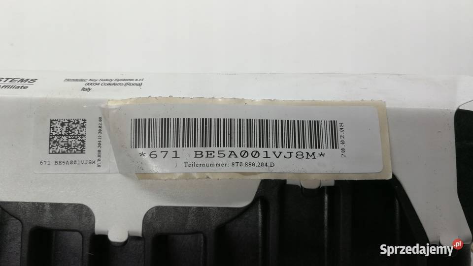 PODUSZKA POWIETRZNA AUDI A4 B8 A5 8T Q5 Przystajń sprzedam