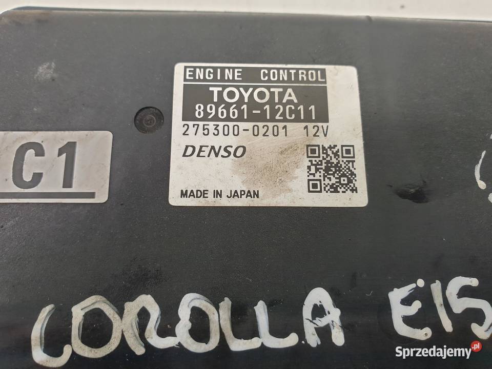 Toyota Corolla E15 16 i STEROWNIK SILNIKA Denso Chełm sprzedam