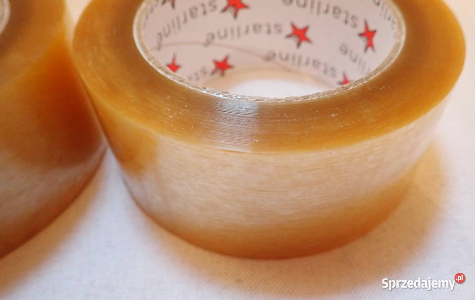 Taśma klejąca pakowa bezbarwna 132m Mocny Siewierz